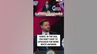 Vance: In the USA, you don't have to apologize for being WHITE anymore