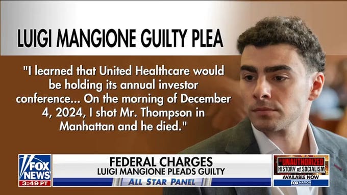 Luigi Mangione pleads guilty to federal charges in healthcare CEO murder case