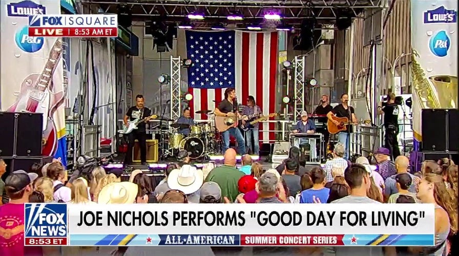 Joe Nichols performs 'Good Day for Living' at FOX Square 
