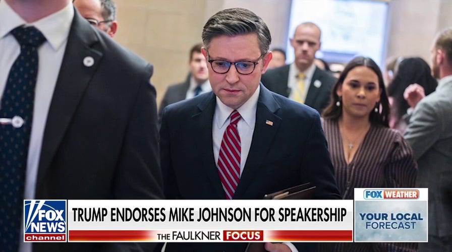 Trump endorses Mike Johnson ahead of uncertain House speaker election
