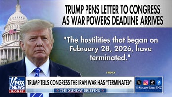 Trump tells Congress the Iran war has been 'terminated'