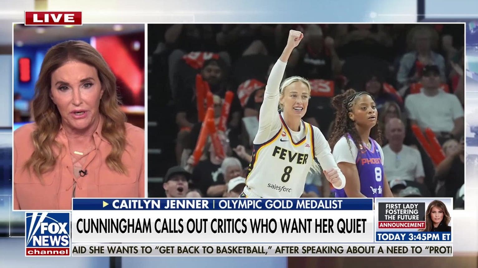 Caitlyn Jenner backs Sophie Cunningham on transgender athletes