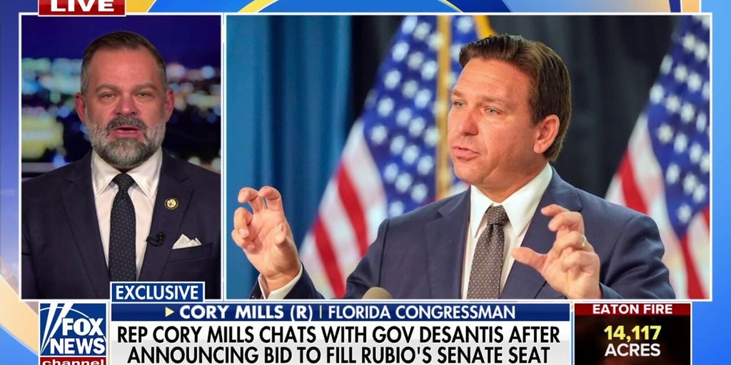 Rep. Cory Mills reveals details of phone call with Gov. DeSantis on filling Rubio's Senate seat