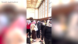 Pro-Hamas protesters occupy library on Columbia University Campus