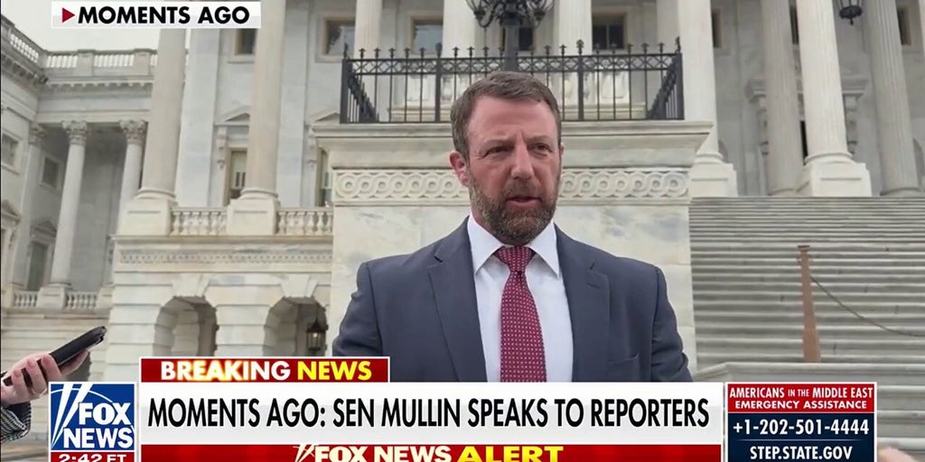 Mullin speaks to reporters after nomination for DHS secretary