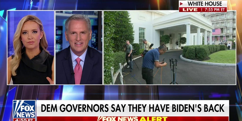 McCarthy on Dem governors: Maybe they're 'plotting' the next nominee, VP