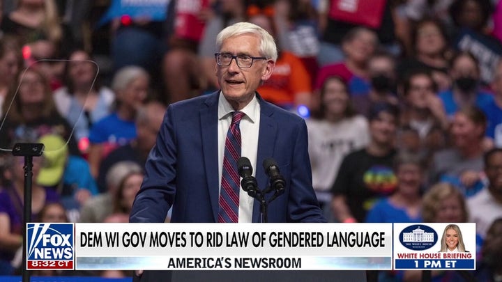 Wisconsin governor slammed for push to remove gendered language: 'This is crazy'