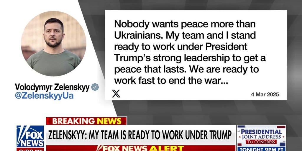 Zelenskyy vows to work with Trump for peace in Ukraine after Oval Office blow-up