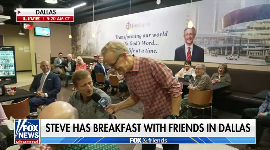 Steve Doocy plays pickleball and has Breakfast with 'Friends' at First Baptist Dallas