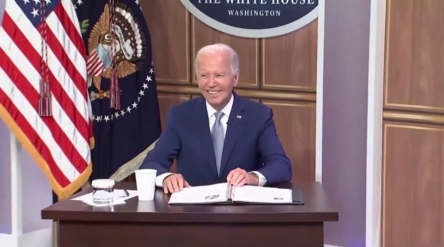 President Biden Defies Press, Grins and Ignores Questions after 'Investing in America' Speech