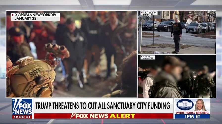 Trump threatens to cut all federal funding to sanctuary cities: 'Disgracing our country'