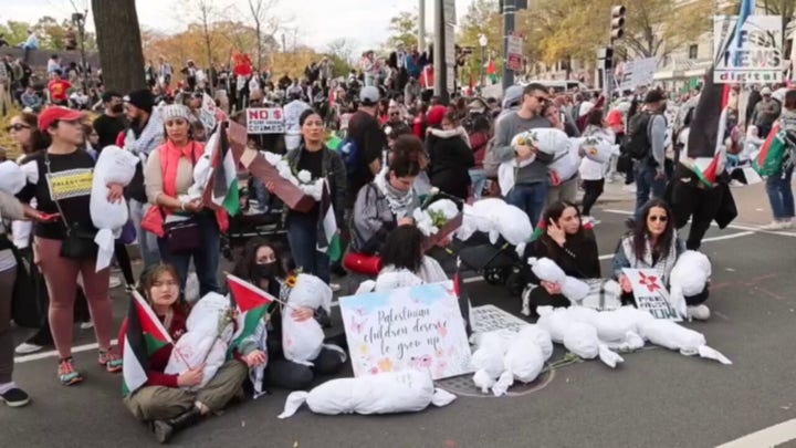 Pro-Palestinian Washington, D.C. street marches
