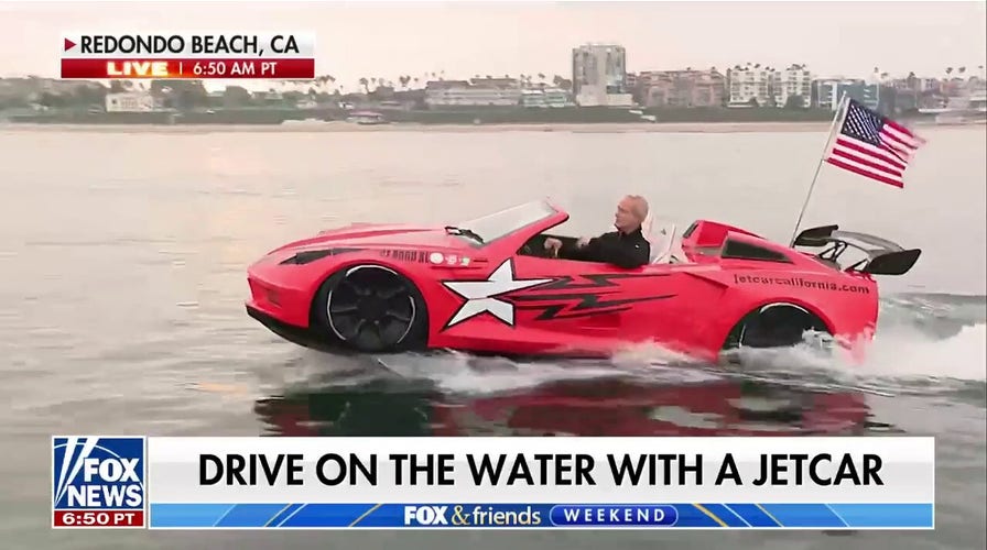 Kurt Knutsson showcases the revolutionary JetCar, a cross between a jet ski and a Corvette