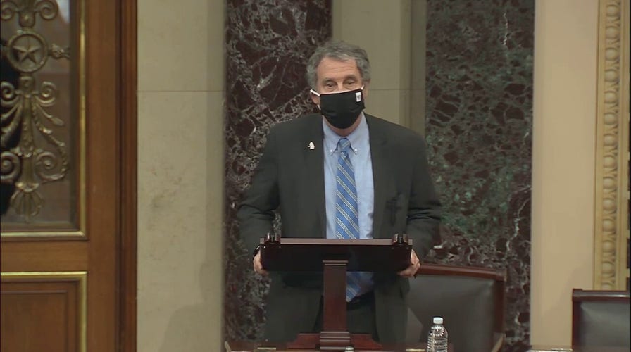 Sen. Sherrod Brown scolds GOP Sen. Dan Sullivan for not wearing a mask