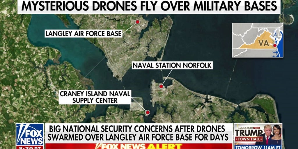 Mystery drones flew over US military bases for 17 days