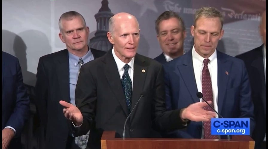 GOP senators and House Freedom Caucus members call for 'fiscal sanity' in press conference