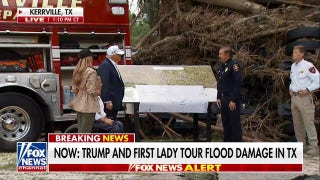 Trump, first lady tour flood damage in Texas