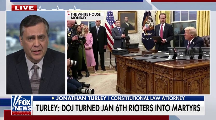 DOJ's treatment of Jan 6 rioters undermined the prosecution: Turley