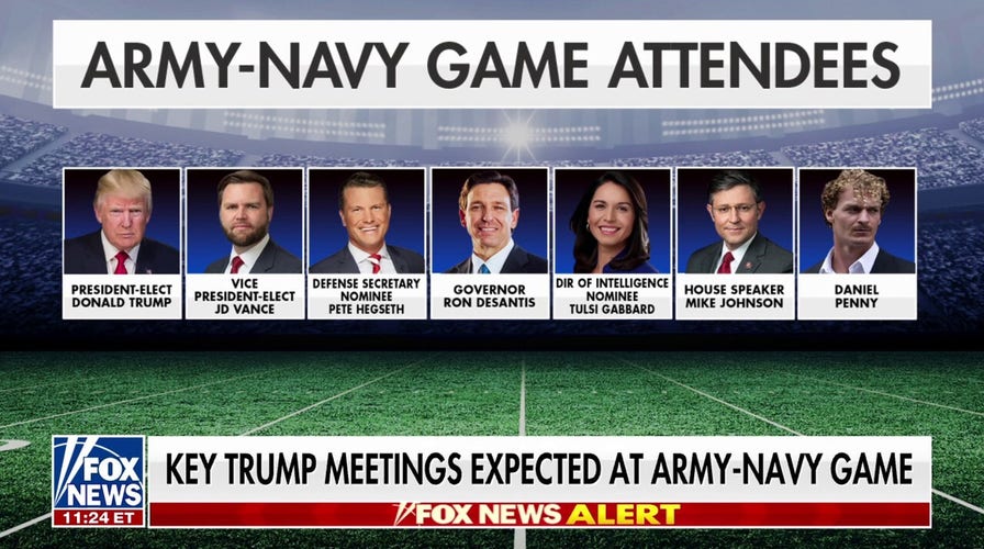 Daniel Penny joins Trump and other key political figures at the Army-Navy game