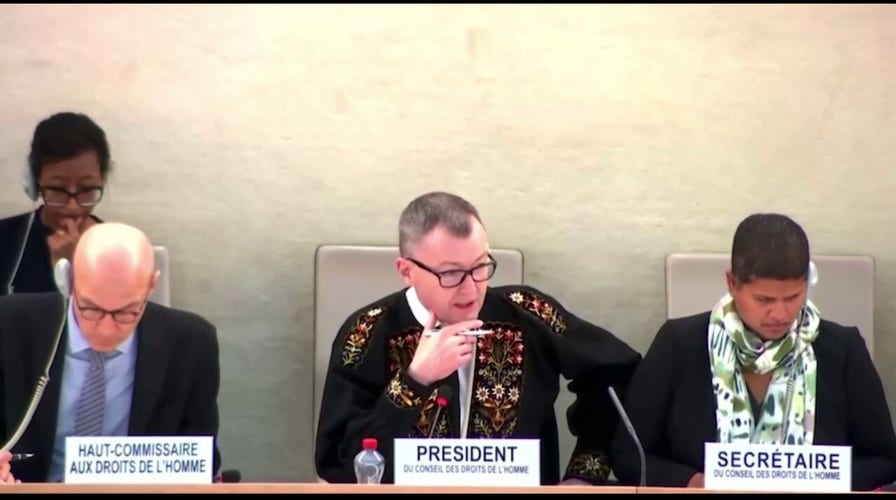 The UN Human Rights Council censors American's statement on the Bibas family murders