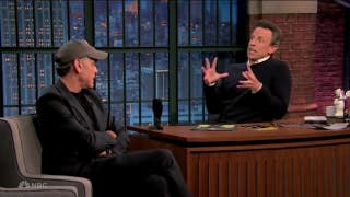 Seth Meyers asks George Clooney in interview about new play, skips Biden discussion