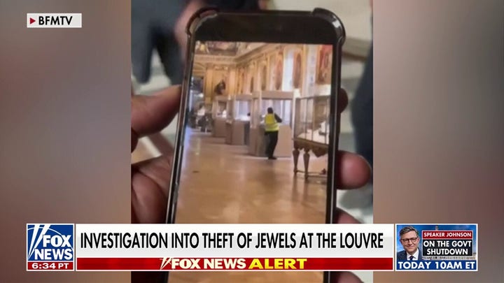 Video shows the 'heist of the century' at the Louvre