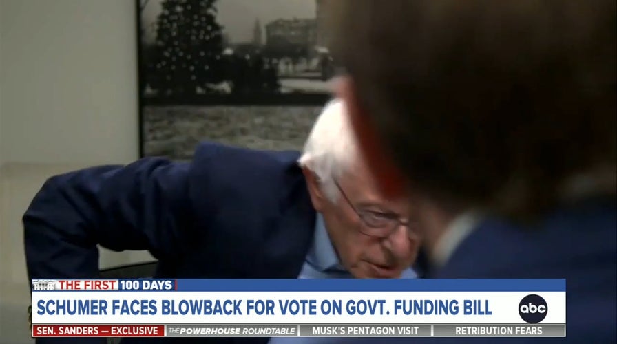 Bernie Sanders gets up during ABC interview after 'nonsense' AOC question