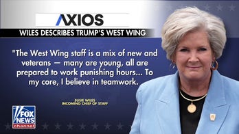 Wiles vows teamwork for Trump West Wing 