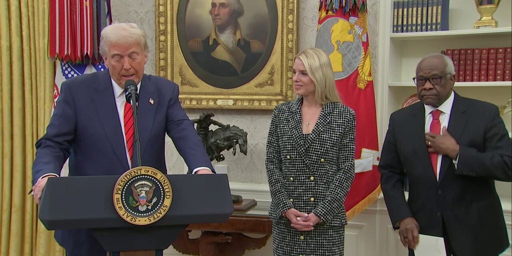 Pam Bondi takes oath of office to become US attorney general