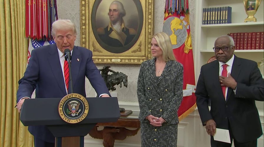 Pam Bondi takes oath of office to become US attorney general
