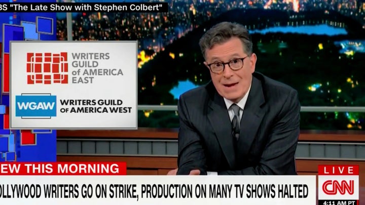 Late-night comics support Hollywood writers' strike