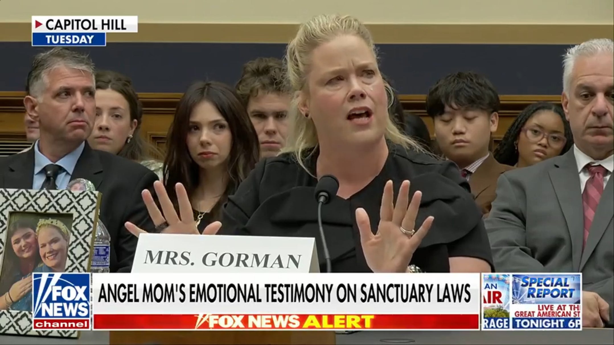 Angel mom Jessica Gorman emotionally testifies: 'Why does my child matter less than illegal immigrants?'
