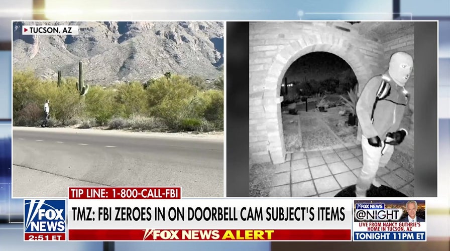 FBI zeros in on doorbell cam potential suspect's items at Nancy Guthrie's Tucson home, TMZ reports