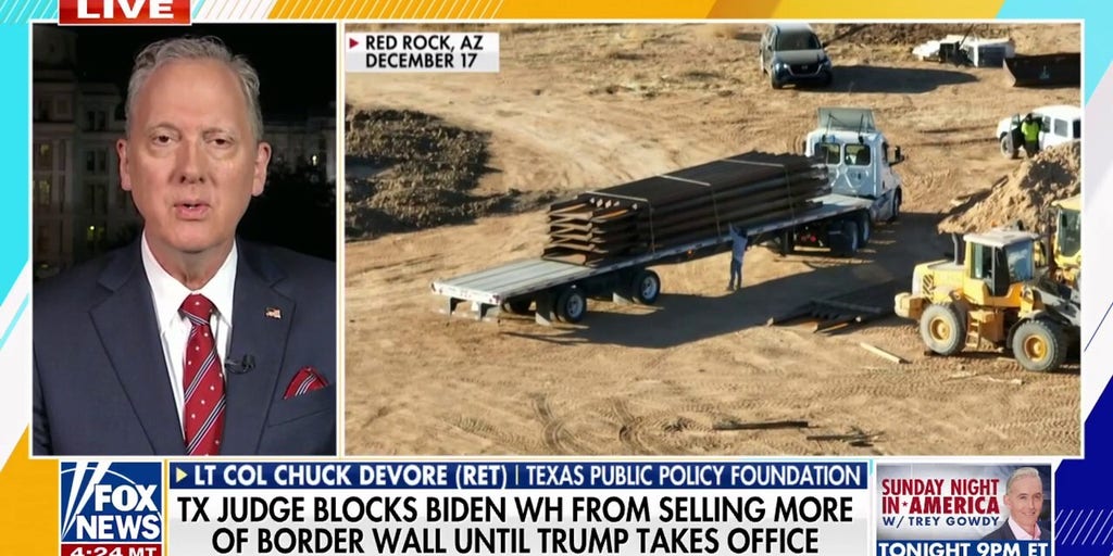 Texas judge blocks Biden's sales of border wall  | Fox News Video