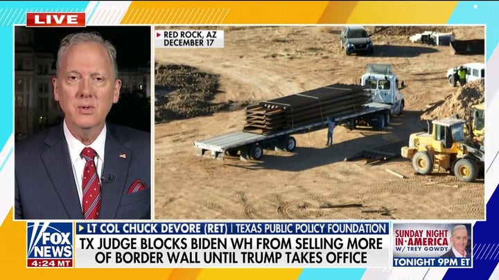 Texas judge blocks Biden's sales of border wall 