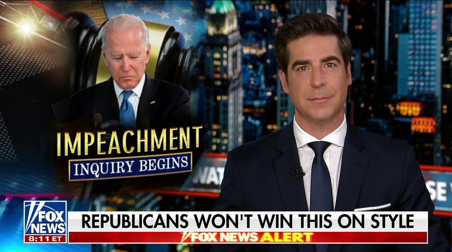Jesse Watters: Dems' Biden impeachment strategy is ignore the evidence, create a circus