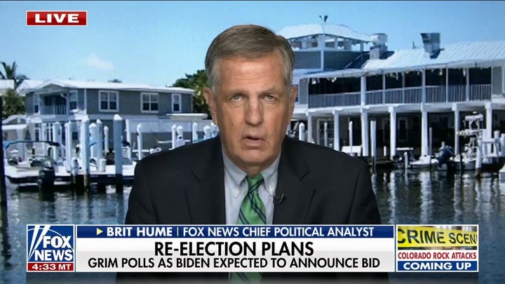Brit Hume: Americans don't think Biden is up to the job