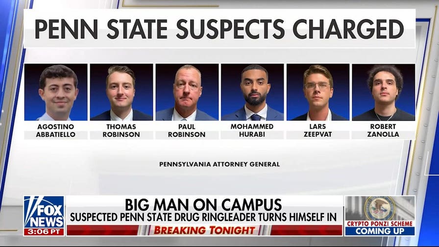 Penn State fraternity members charged in alleged major cocaine trafficking operation