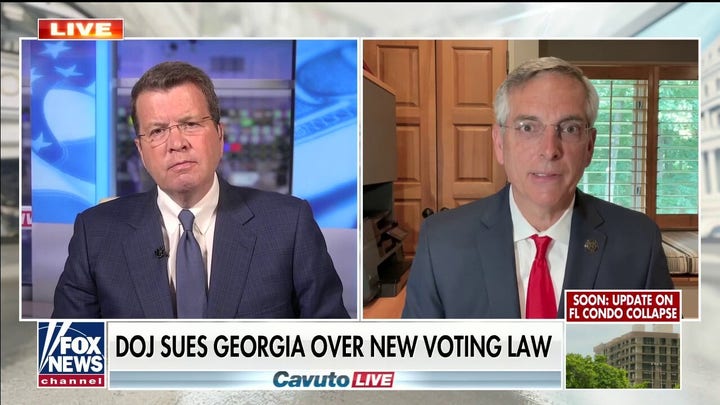 Georgia secretary of state addresses DOJ lawsuit challenging voting law