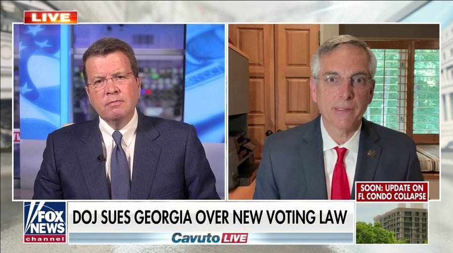 Georgia secretary of state addresses DOJ lawsuit challenging voting law