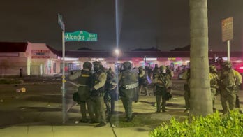Officers fire non-lethal projectiles during anti-ICE protests in Los Angeles