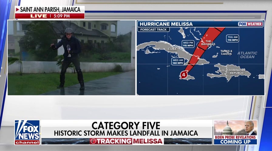 Hurricane Melissa makes landfall in Jamaica as Category 5 storm