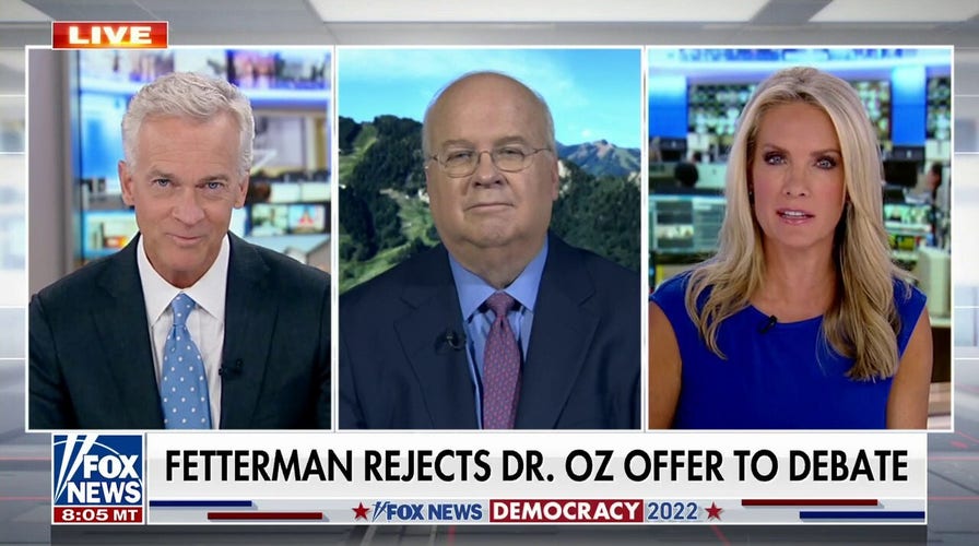 Rove slams Fetterman for 'mimicking' Biden's 2020 campaign strategy as he refuses to debate Dr. Oz