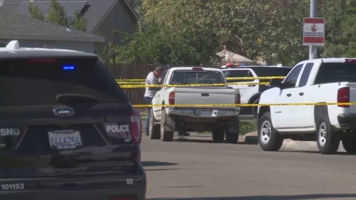 Aftermath of helicopter crash-landing in California residential neighborhood