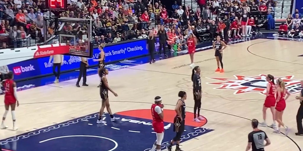 Caitlin Clark, DeWanna Bonner jaw at each other during Fever-Sun playoff game