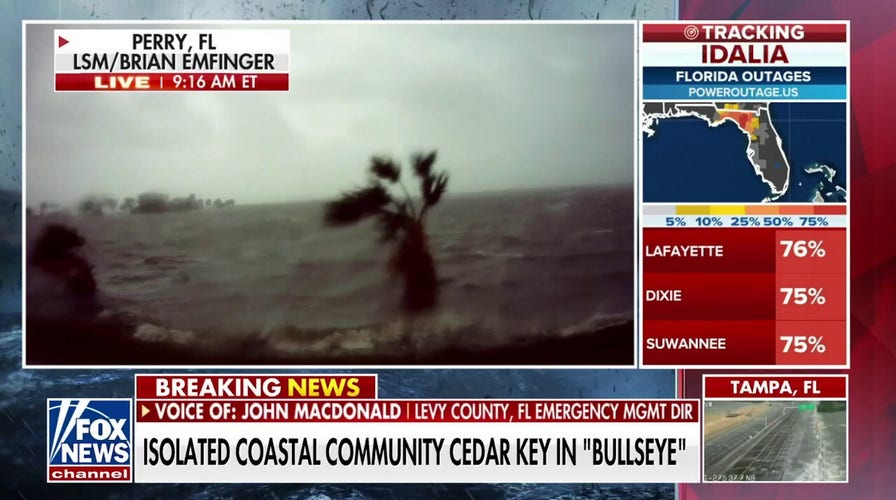 Hurricane Idalia predicted to 'make history' as storm surge barrels coastal communities
