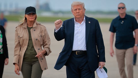 WATCH LIVE: President Trump, first lady tour flood damage in Texas - Fox News