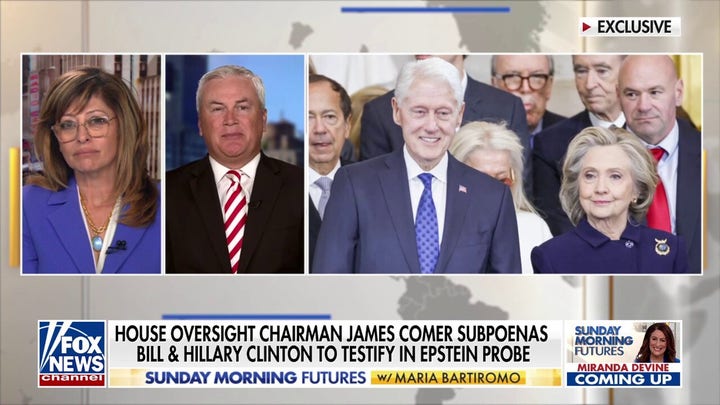 Rep. Comer praises ‘bipartisan vote’ to subpoena Clintons in Epstein probe