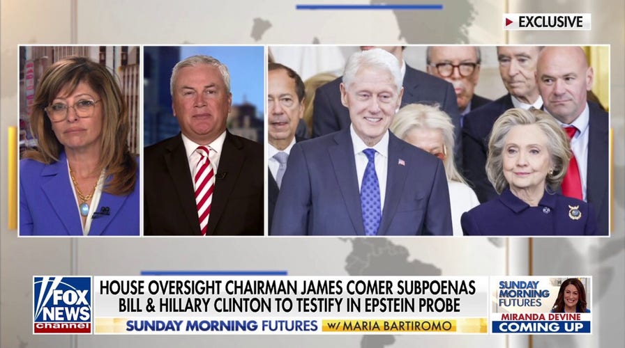 Rep. Comer praises ‘bipartisan vote’ to subpoena Clintons in Epstein probe