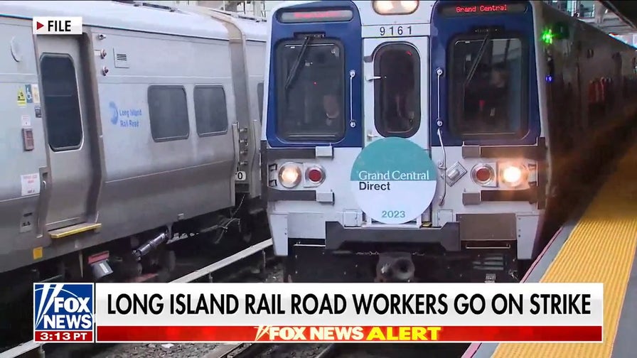 MTA, union leaders clash as LIRR strike begins